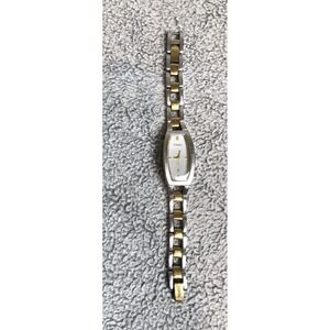 Fossil ES-9773 Women's Watch Two Tone Gold Silver Stainless Steel Needs Battery